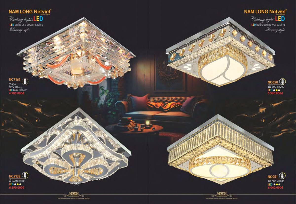 Đèn trang trí NAM LONG Catalogue và Bảng giá tại Bình Dương /Page 8